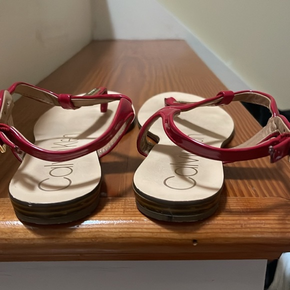 Calvin Klein Samira Red Sandal - Picture 5 of 6